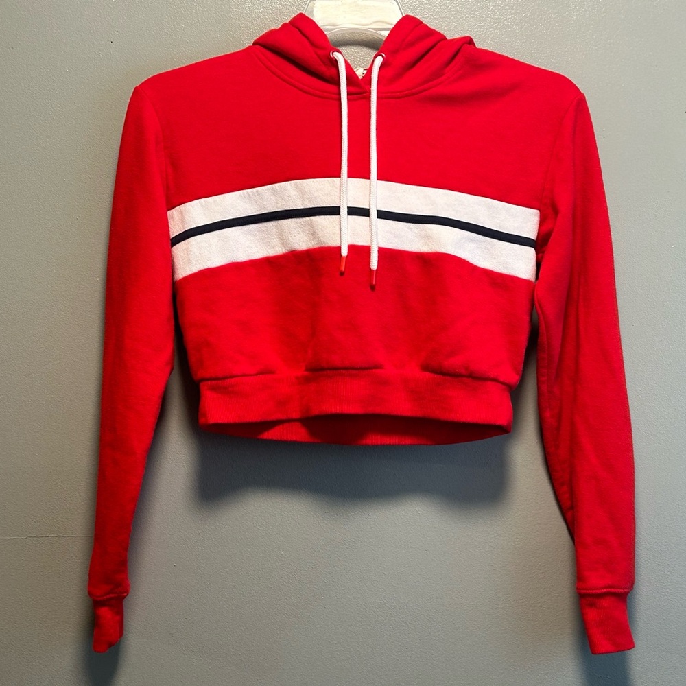 Garage Cropped Hooded Sweatshirt (Size Junior P/S)